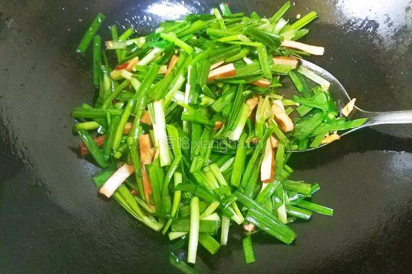 韭菜炒香干的做法图解9