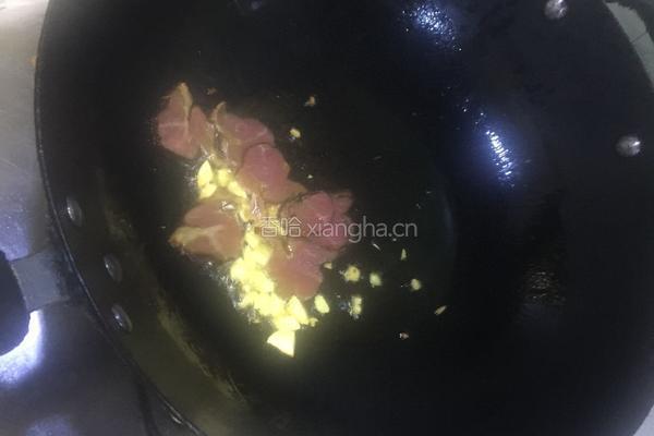 黄瓜炒腊肉的做法图解4