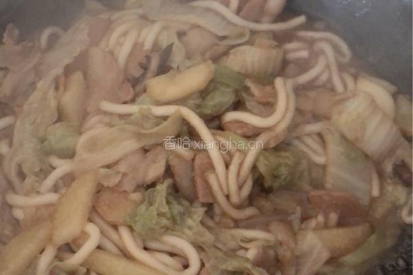 猪肉白菜土豆炖粉条的做法图解13