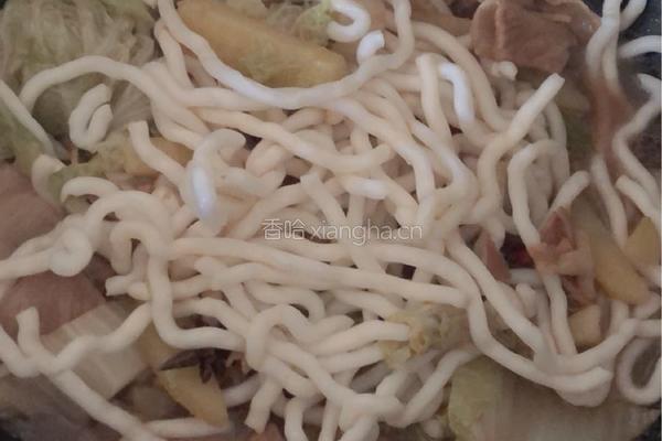 猪肉白菜土豆炖粉条的做法图解12
