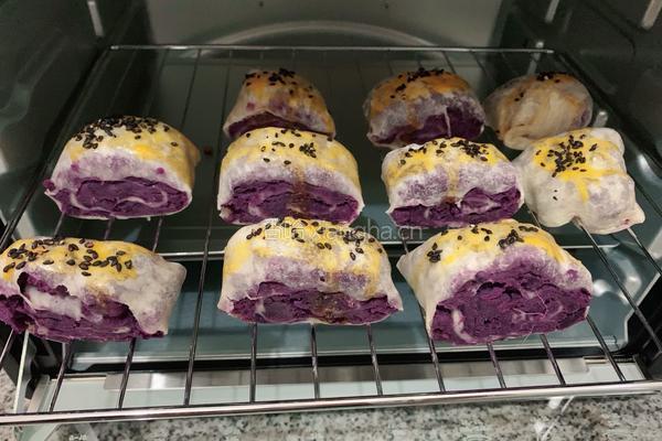 紫薯酥饼的做法图解4