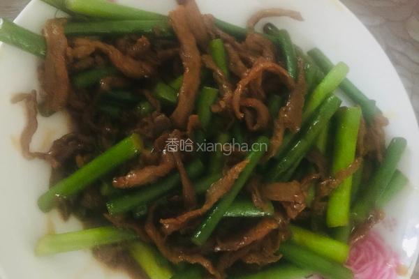 蒜薹炒牛肉丝的做法图解5