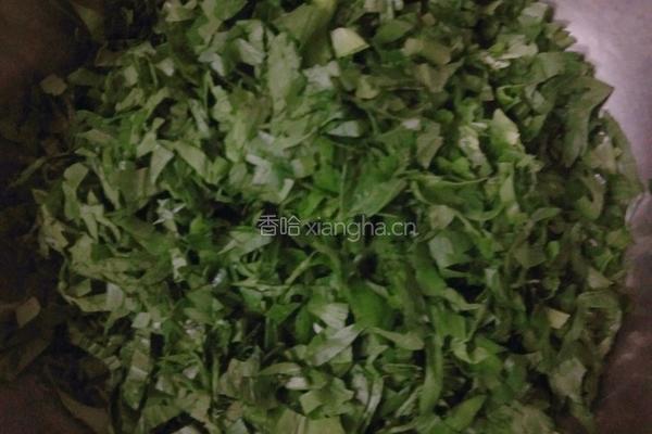 芹菜叶饼的做法图解2