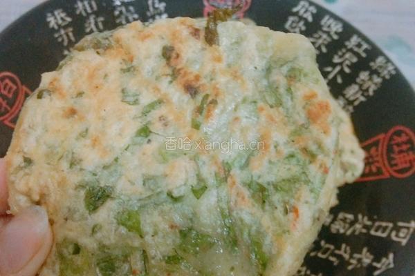芹菜叶饼的做法图解12