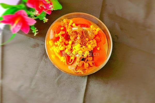薏米虫草花椰汁牛骨汤的做法图解1