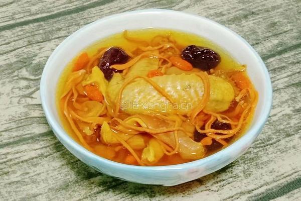 虫草花猪肚鸡汤 的做法图解16