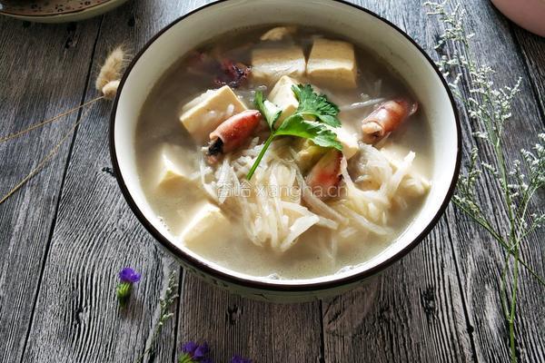萝卜墨斗豆腐汤的做法图解12