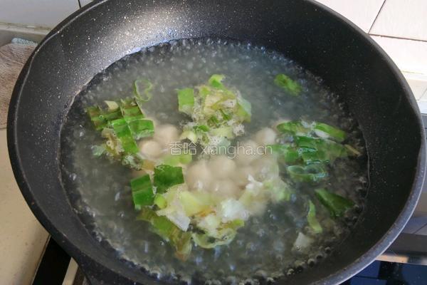 菠菜丸子粉丝汤的做法图解7