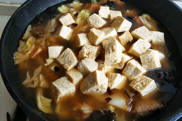 白菜五花肉炖冻豆腐的做法图解16