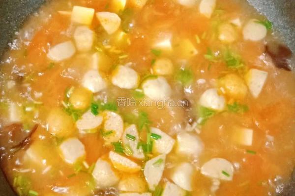 番茄鱼丸豆腐汤的做法图解17