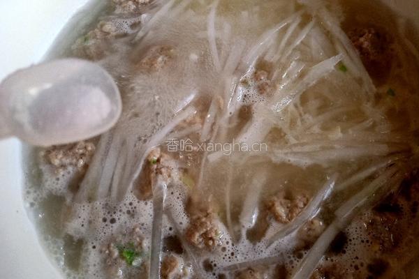 萝卜丝丸子汤的做法图解10