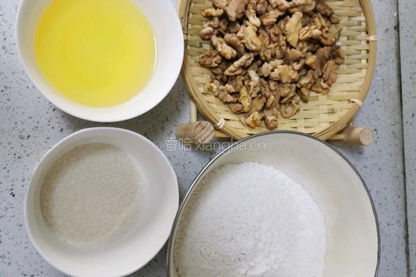 简单版芝麻核桃酥的做法图解1