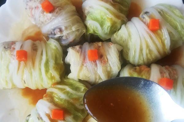 白菜肉卷的做法图解17