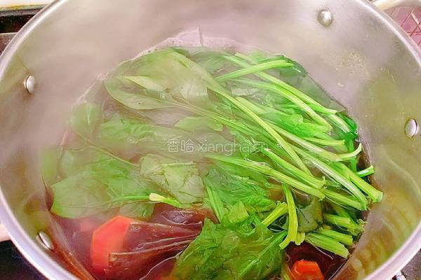 菠菜胡萝卜海带汤的做法图解12