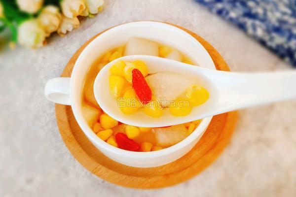 甜玉米梨子糖水的做法图解10