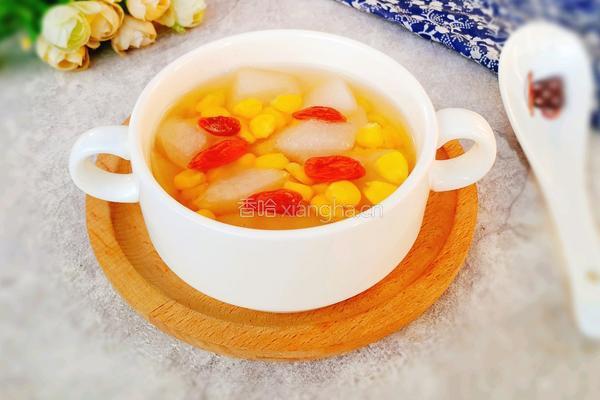 甜玉米梨子糖水的做法图解9