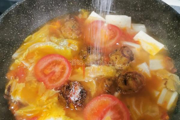 西红柿白菜豆腐汤的做法图解10