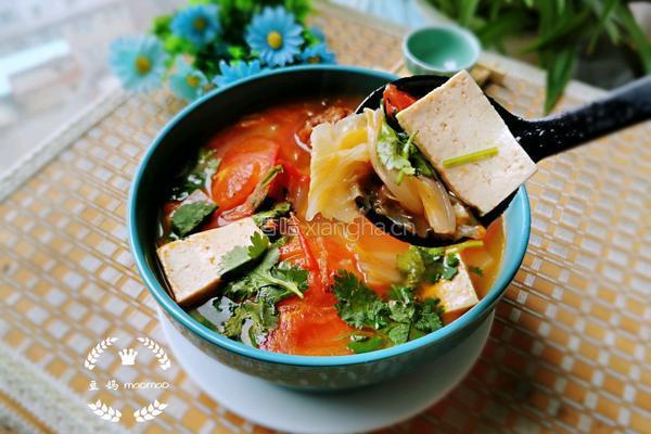 西红柿白菜豆腐汤的做法图解13