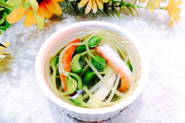 蟹柳豆芽汤的做法图解15
