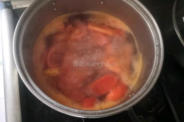 番茄紫菜蛋花汤的做法图解3