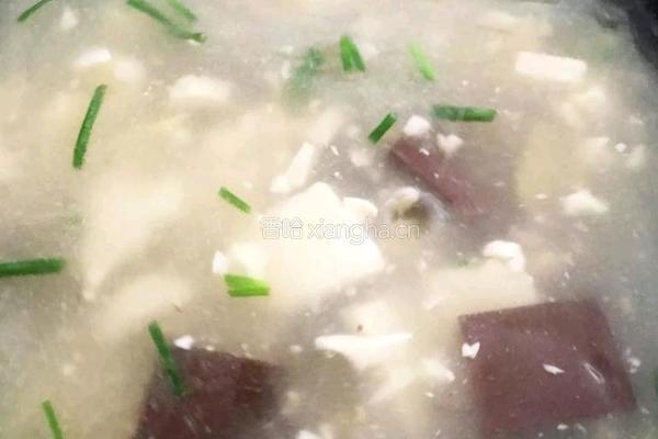 冬天来一碗猪血豆腐汤的做法图解5