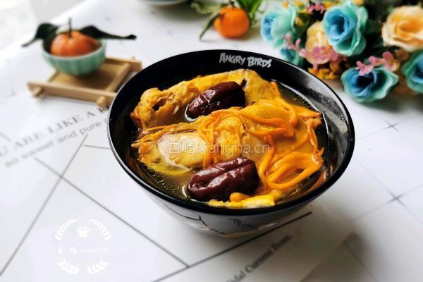 虫草花炖鸡汤的做法图解12