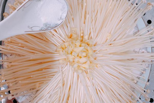 蒜蓉粉丝金针菇的做法图解5