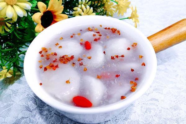 桂花藕粉芋艿的做法图解11
