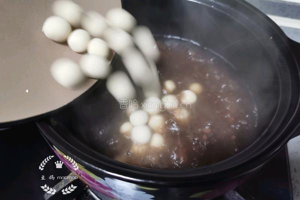 红豆南瓜糯米圆子汤的做法图解10