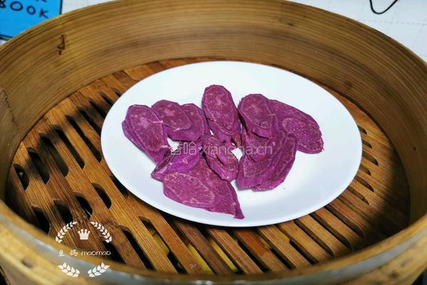 醪糟紫薯圆子汤的做法图解1