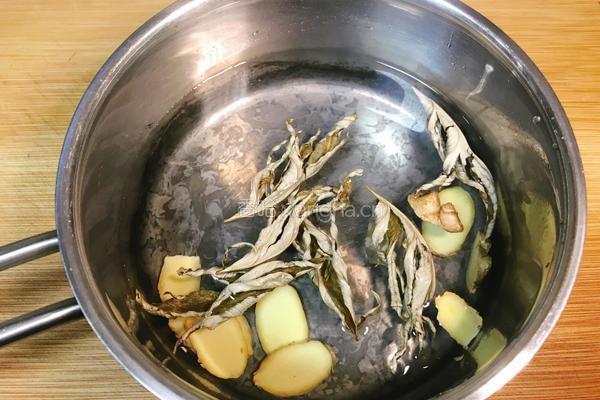 生姜艾叶汤(祛寒、理气)的做法图解6