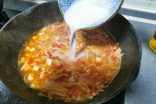 番茄豆腐汤的做法图解8