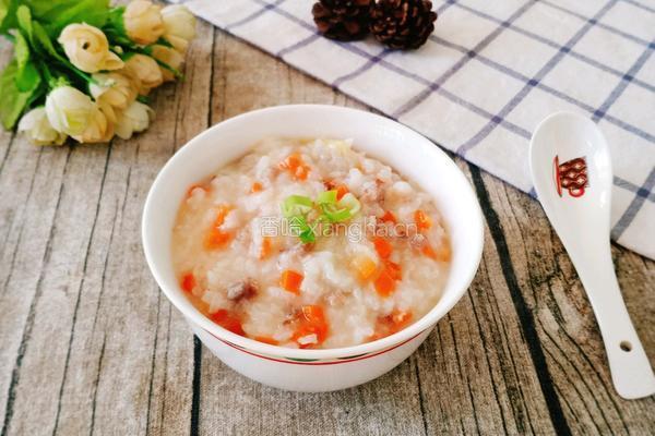 胡萝卜肉末粥的做法图解11