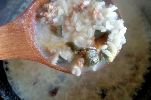 皮蛋瘦肉粥的做法图解10