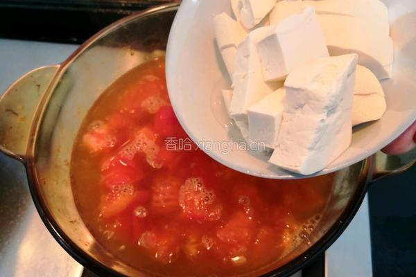 番茄金针菇豆腐汤的做法图解12