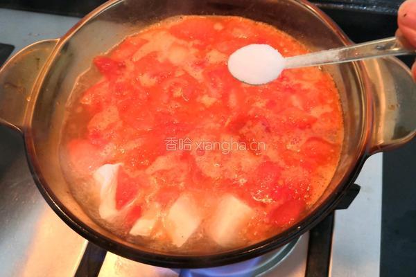 番茄金针菇豆腐汤的做法图解13