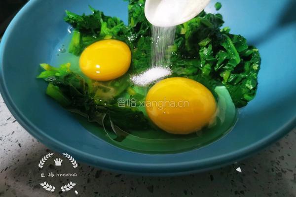 菠菜鸡蛋饼的做法图解6