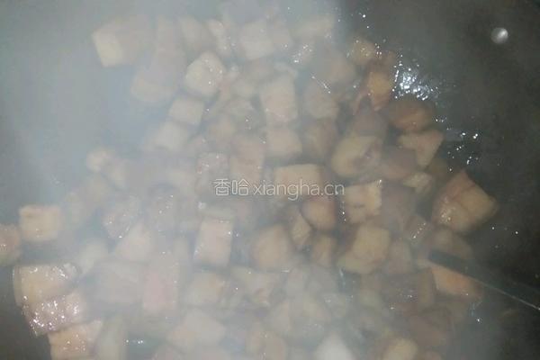 豆角焖肉的做法图解6