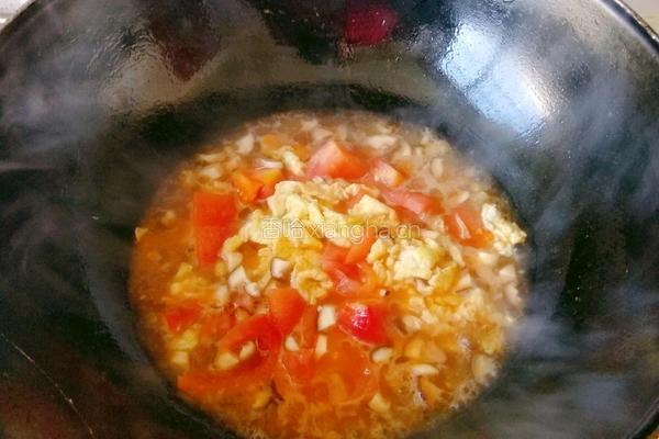 番茄鸡蛋面的做法图解6
