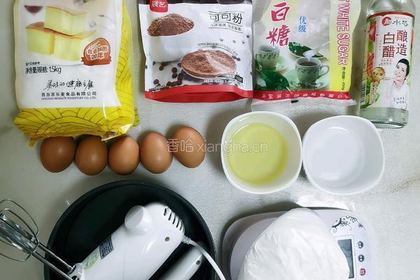 斑马蛋糕（八寸）的做法图解1