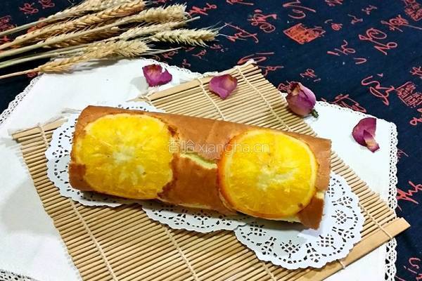 橙子蛋糕卷的做法图解1
