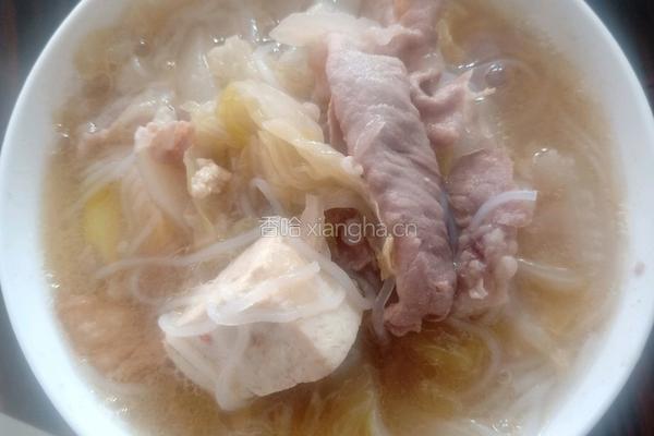 酸菜粉丝豆腐羊肉汤的做法图解13