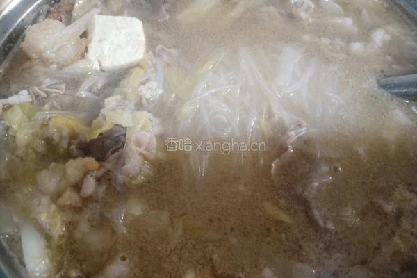 酸菜粉丝豆腐羊肉汤的做法图解12