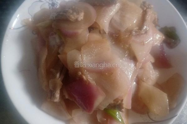 猪肉炒水萝卜的做法图解7