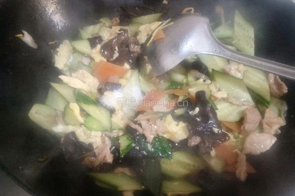 猪肉炒杂蔬的做法图解7
