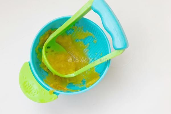 7个月加宝宝辅食：鸡汤南瓜米糊的做法图解4