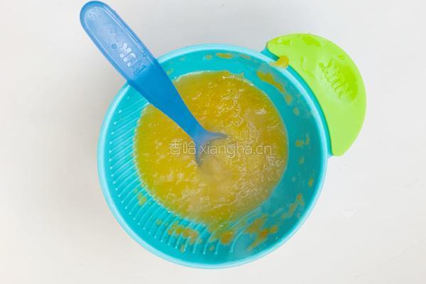 7个月加宝宝辅食：鸡汤南瓜米糊的做法图解6