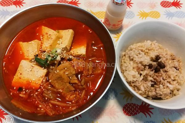 韩式五花肉泡菜汤的做法图解14
