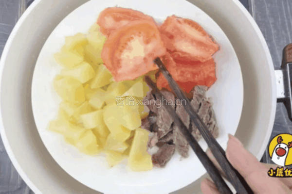 番茄土豆牛肉泥的做法图解6