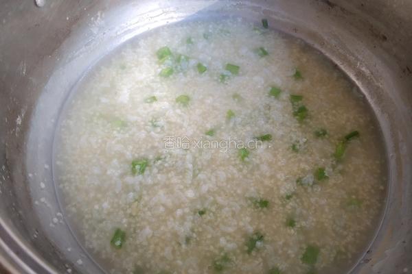 香芹二米粥的做法图解6